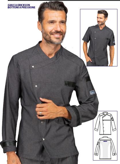 Giacca chef in black jeans Erickson