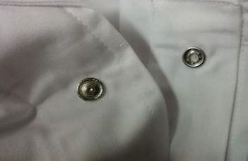 camici per salumieri bottoni a pressione cotone robusto