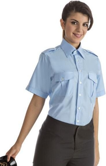 Camicie donna da divisa con spalline con maniche corte