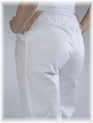 Particolare Pantalone sanitario Fuseaux bianco